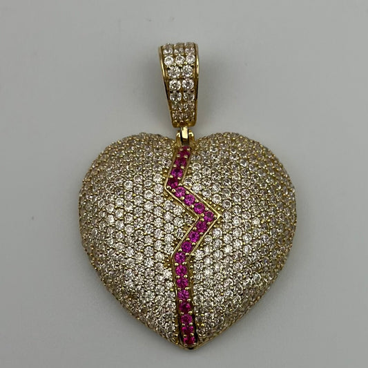 Broken heart pendant