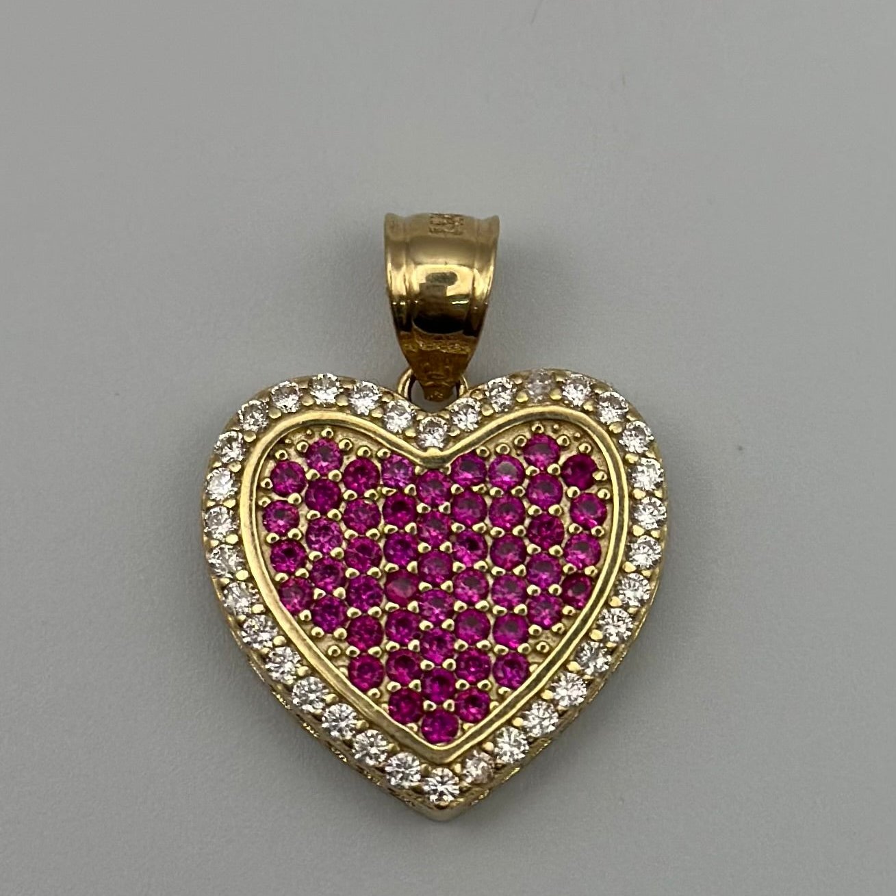 Pink heart pendant