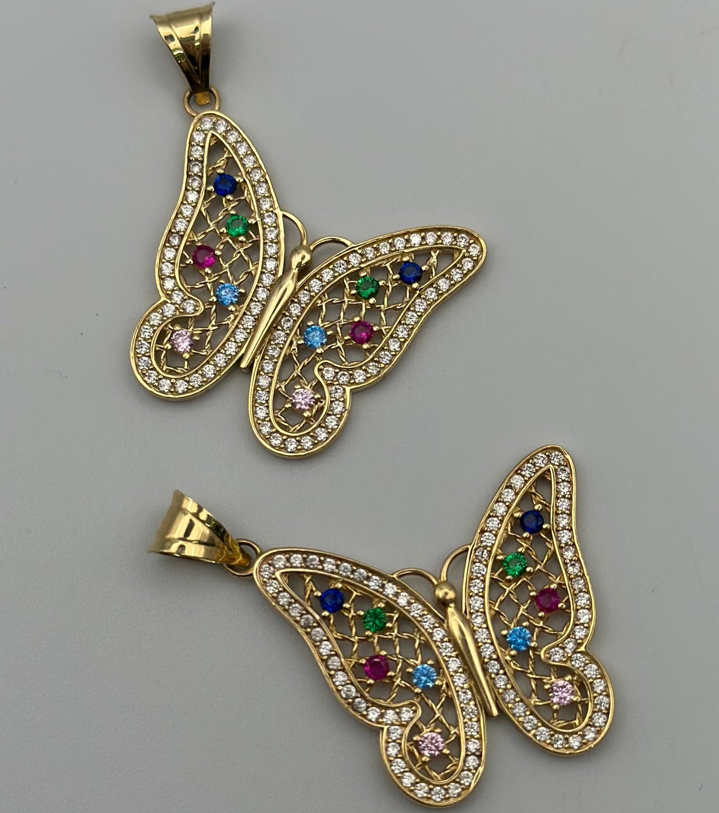 Colorful butterfly pendant