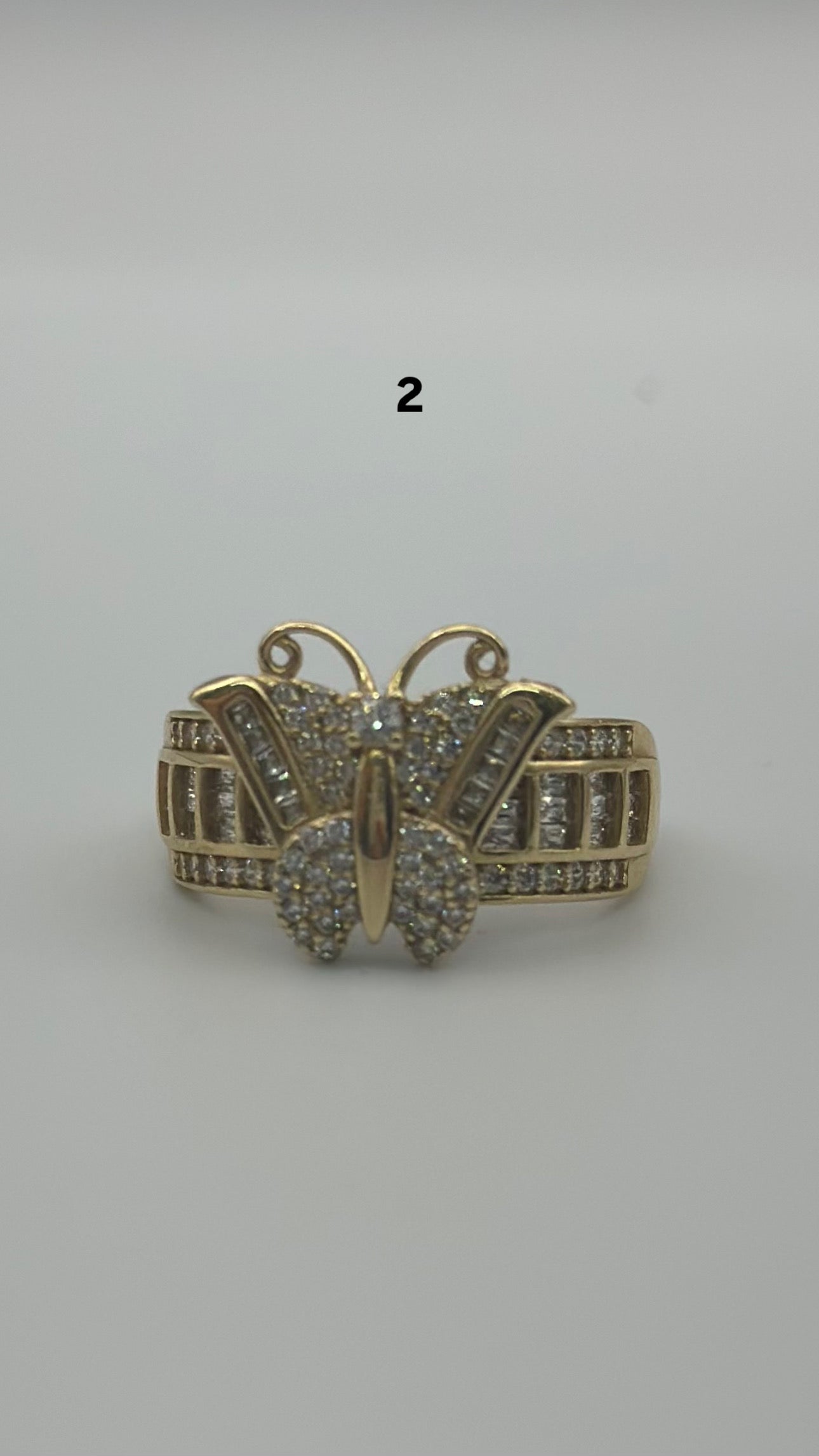 Butterfly ring.