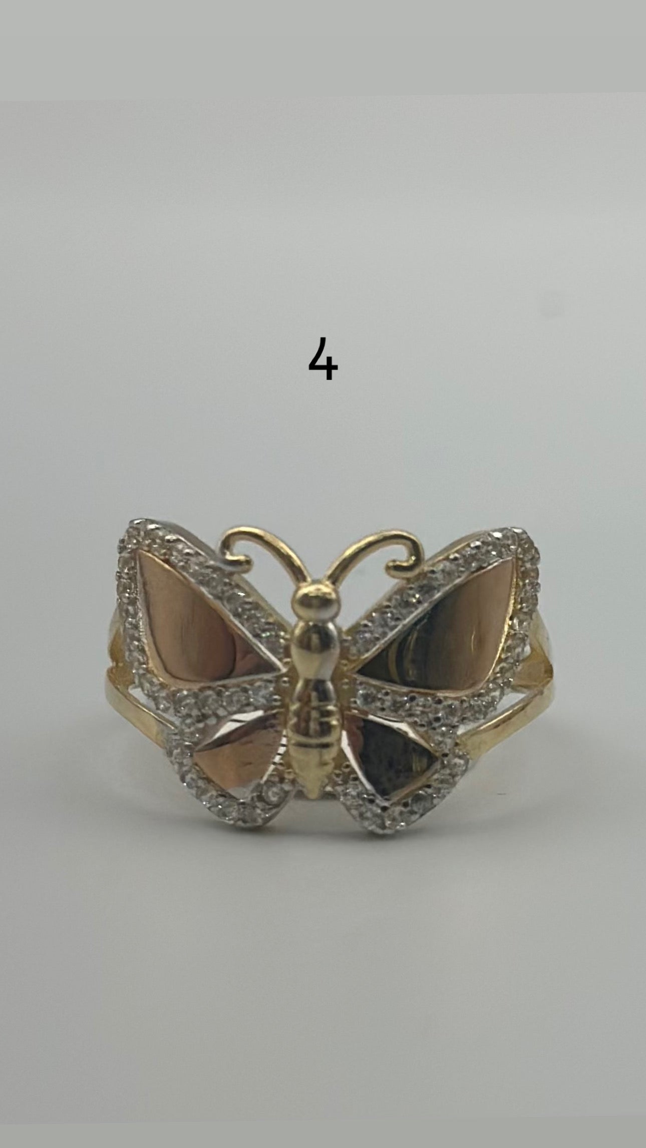 Butterfly ring.