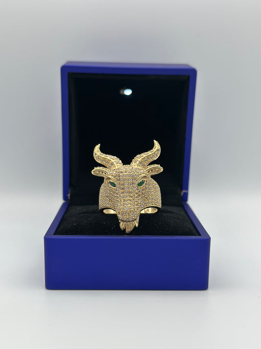 Goat design ring .