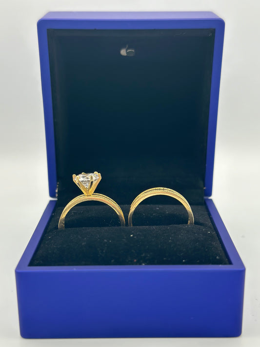 Female duo of wedding rings.