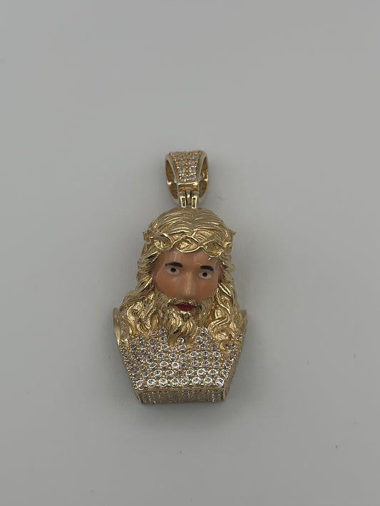 3D Colorful Jesus pendant