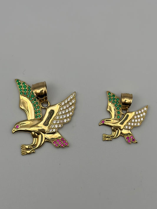 Colorfull eagle pendant