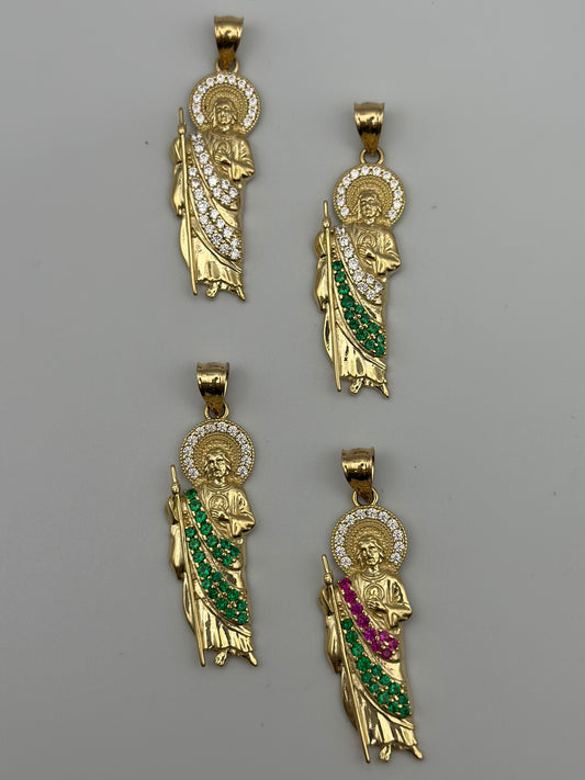 St. Jude pendant with zirconia .