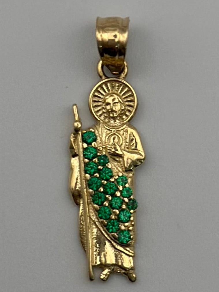 St. Jude medal with zirconia .