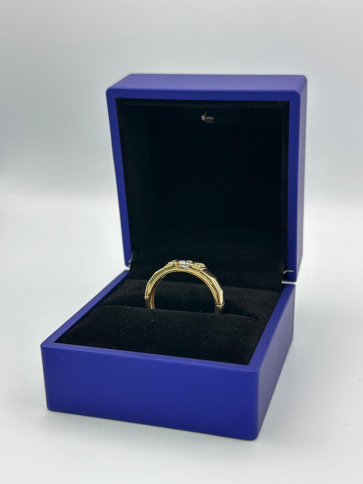 Trio of wedding rings.