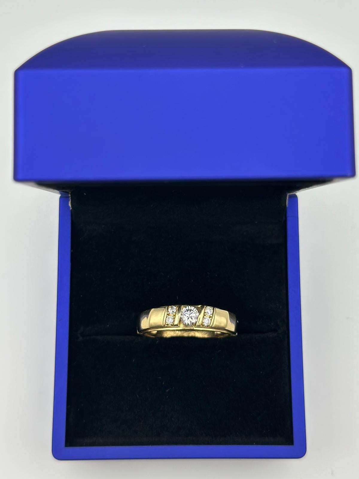Trio of wedding rings.