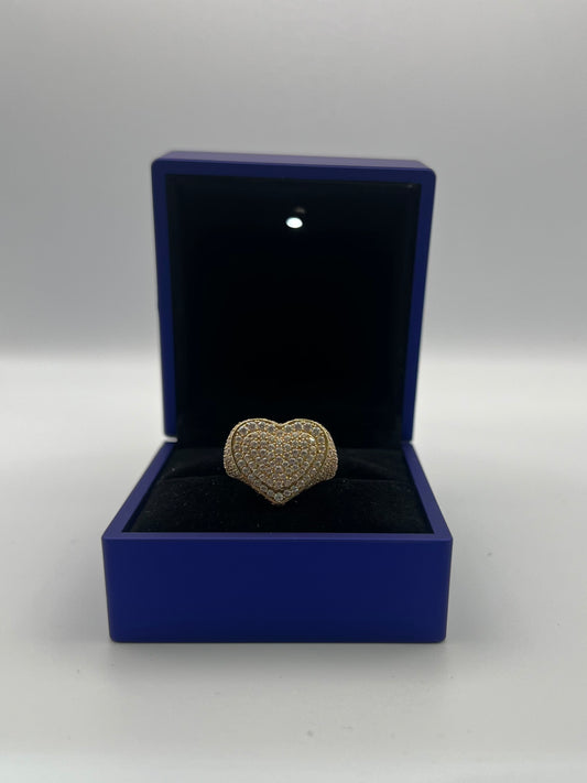 Heart ring for women.