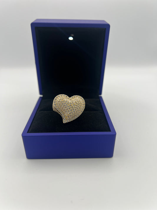 Heart design ring