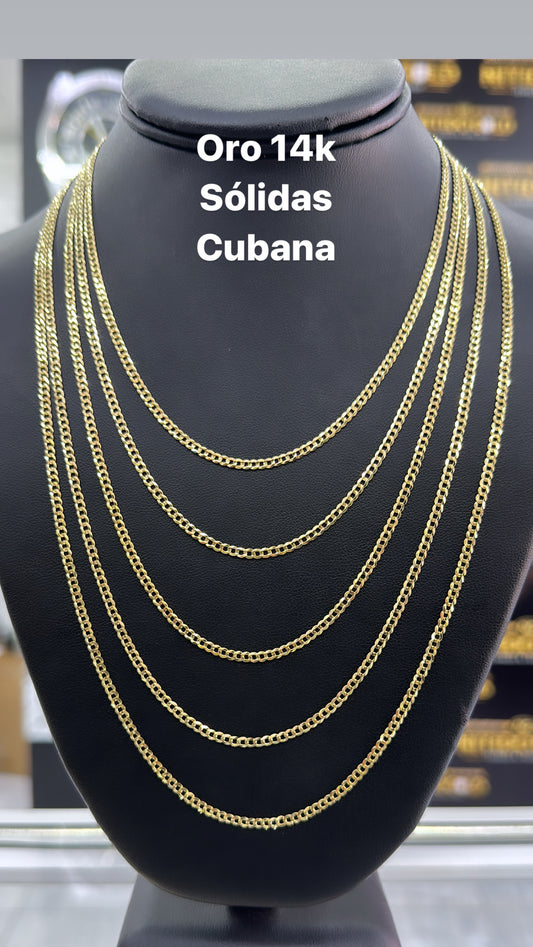 Cuban solid chain .